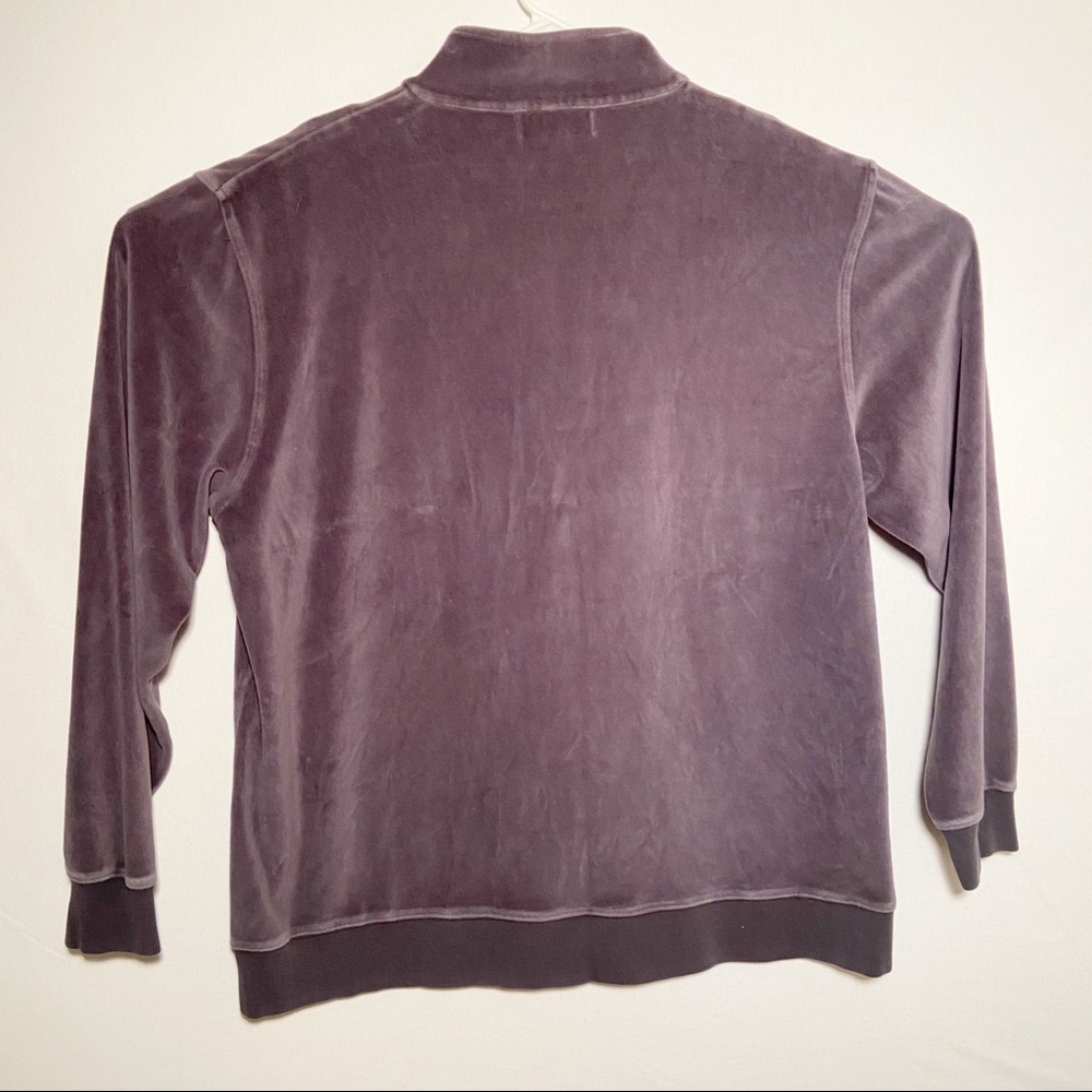 J. Crew Velour‎ Quarter Zip Shirt Mens Size Extra Large Cotton Pullover - Picture 6 of 6